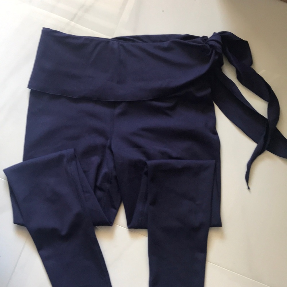 CARBON 38 Tie waist leggings